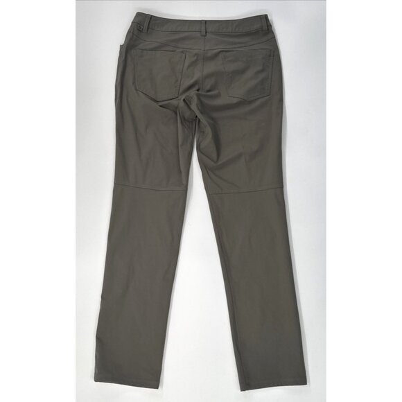 Lululemon Pants Mens 33 ABC 5 Pocket Slim Fit Warpstreme Stretch Green LM5ADFS - Picture 2 of 9